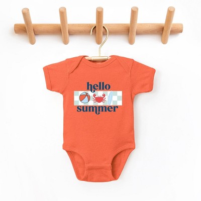 The Juniper Shop Hello Summer Checkered Baby Bodysuit