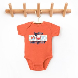 The Juniper Shop Hello Summer Checkered Baby Bodysuit - 1 of 2