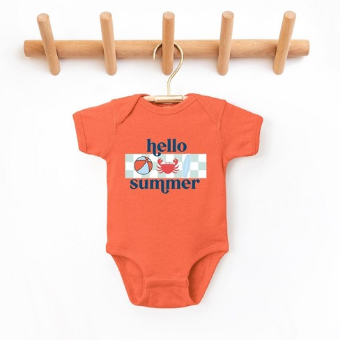 The Juniper Shop Hello Summer Checkered Baby Bodysuit - image 1 of 2