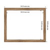 Amanti Art Owl Brown Narrow Framed Magnetic Dry Erase Board - 4 of 4