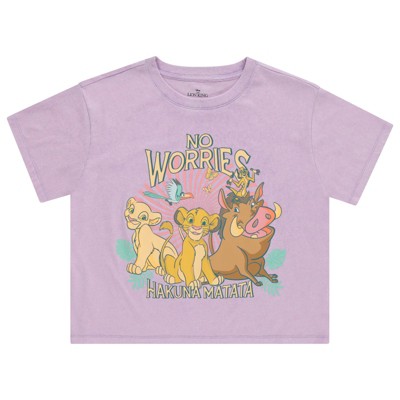 Ladies Lion King Fashion Shirt - Ladies Classic Hakuna Matata Clothing - Disney Lion King Wash Skimmer Tee
