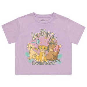 Ladies Lion King Fashion Shirt - Ladies Classic Hakuna Matata Clothing - Disney Lion King Wash Skimmer Tee - 1 of 4