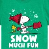 Boys' - Peanuts - Snoopy and Woodstock Snow Much Fun Short Sleeve Graphic T-Shirt - 2 of 4
