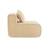 YOOCOZZ Armless Sofa Velvet - Light Camel - 2 of 4