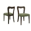Grungis Polyester Kitchen Chair Set of 2,Upholstered Dining Chairs with Open-Back for Dining Room,Kitchen - 2 of 4