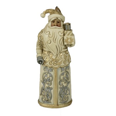 Jim Shore 4.5" Holiday Lustre Santa Ornament Heartwood Creek  -  Tree Ornaments