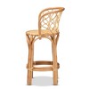 Diana Rattan Counter Height Barstool Natural - bali & pari - 3 of 4