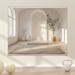 Apmir  2/3 pieces Rectangle Wall Mirror Home Gym Mirror Dance Studio Mirror Tempered Glass Mirror - 1 of 4