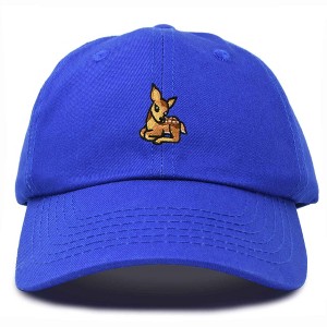 Dalix Fawn Embroidered Cotton Dad Hat Deer Adjustable Casual Baseball Cap Nature - 1 of 4