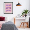 Stupell Industries Love Bubble Lettering Framed Print Under Glass Art - 3 of 4