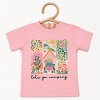The Juniper Shop Let's Go Camping Van Toddler Short Sleeve Tee - 4T - Pink - 2 of 4