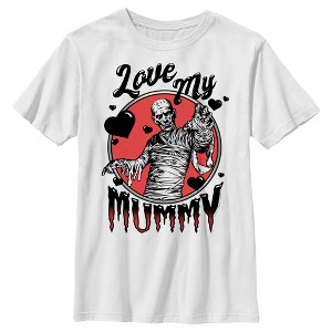 Boy's Universal Monsters Mother's Day Love My Mummy  T-Shirt -  - - 1 of 4