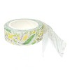 Wrapables Gold and Silver Foil Washi Masking Tape, Sprig Leaves, 15mm x 5M - 3 of 4