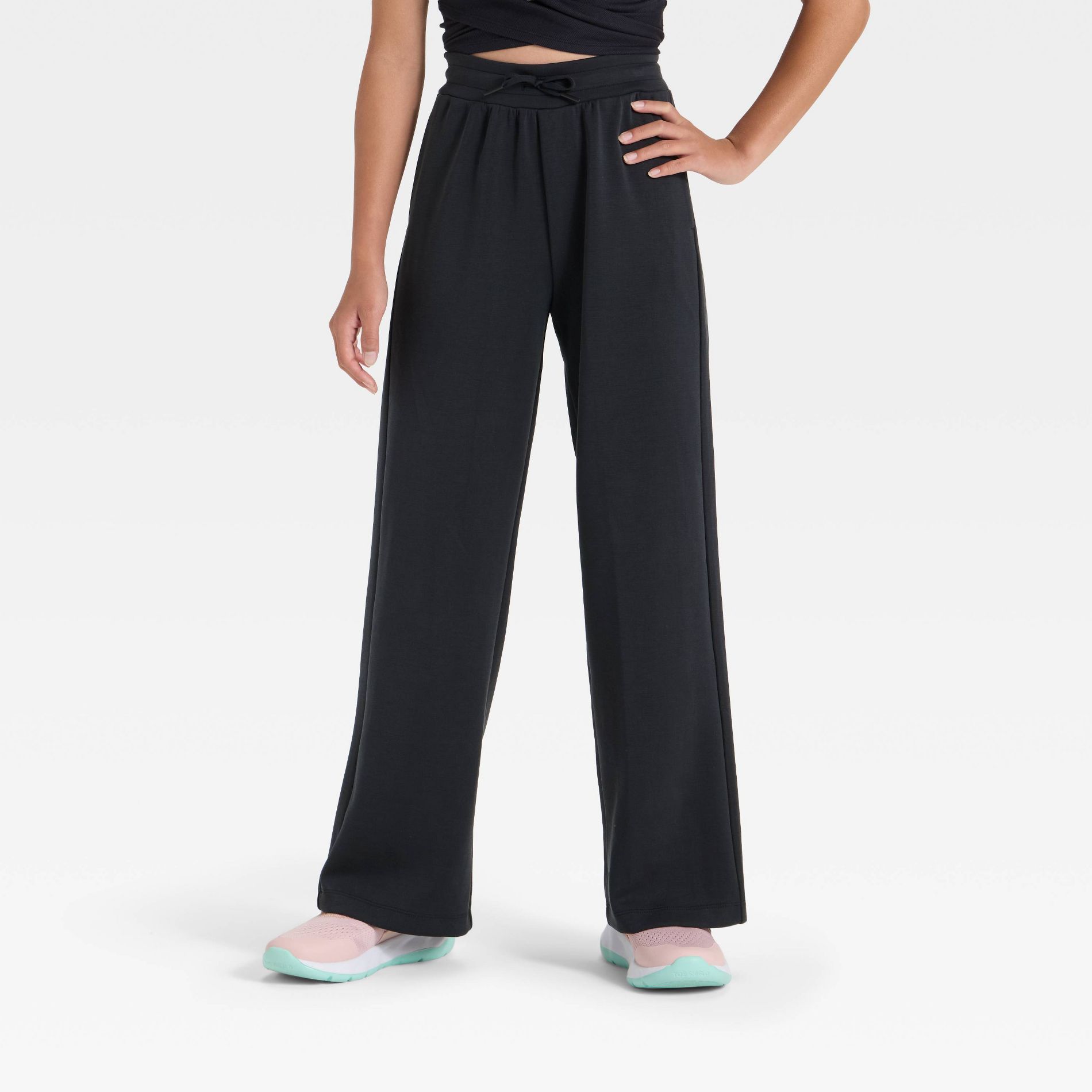 Girls' Airy Sleek Wide Leg Pants - All In Motion™