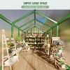 GustoWave  6×6 Ft Walk-In Greenhouse Ideal For Outdoor And Seasonal Garden Planting - 4 of 4