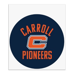 Carroll University Pioneers Logo Automotive Car Window Locker Circle Bumper Sticker - 1 of 4