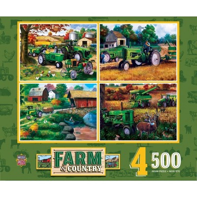 MasterPieces Farm & Country - 4-Pack 500pc Puzzles