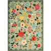 Garvee Floral Area Rug -Machine Washable Large Rugs, Non Slip Vintage Low Pile Soft Carpet, for Bedroom, Dining Room - 3 of 4