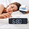 REGALWOVEN Electric Alarm Dimmable USB Charging Port Alarm Clock 6.7x2.4x1.2 Inches - 3 of 4