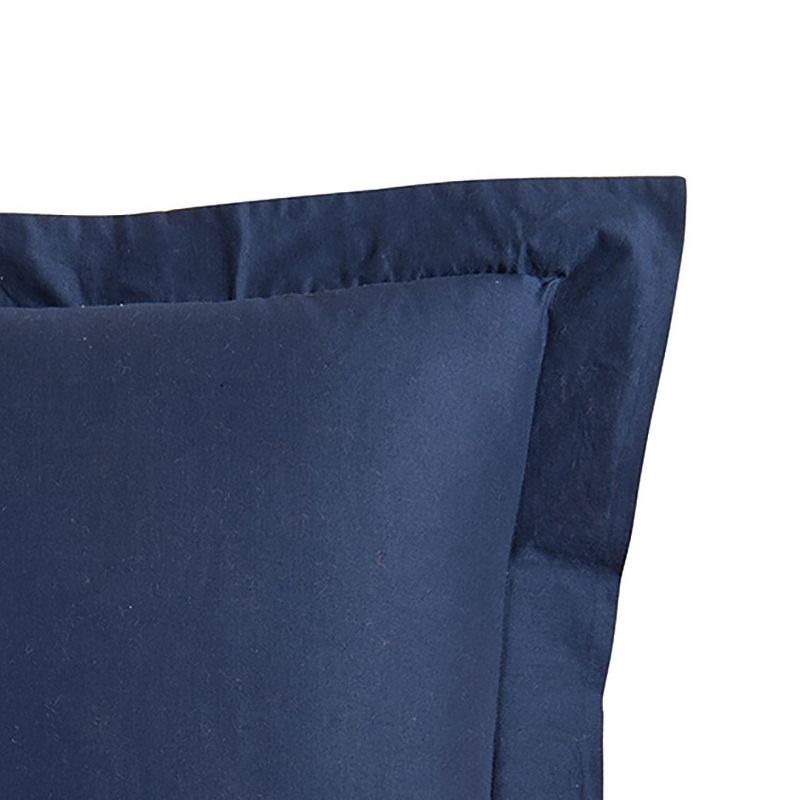 C&F Home 26" x 26" Solid Navy Blue Euro Sized Pillow Sham - Machine Washable, 2 of 5