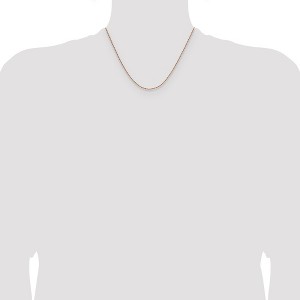Chisel Stainless Steel Polished Rose IP-plated 1.5mm 18" Rope Chain Necklace - 1 of 4
