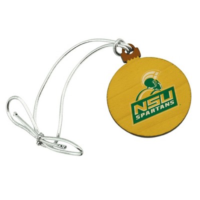 Norfolk State University Secondary Logo Mini Small Tiny Wood Christmas Tree Holiday Ornament