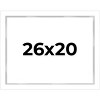 PosterPalooza | Modern Shadow Box 1" Depth White Picture Frame - UV Acrylic, Backing Board, Hanging Hardware - 2 of 4