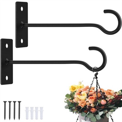 OUTSUPPLY 2 Pack Decorative Hook, Hanging Plant Bracket, Plant Hooks for Bird Feeders, Planters, Lanterns, Wind Chimes