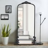 Wooakway 68"H 29"W Metal Accent Mirror Vintage Wall Mirror Ornate Full Length Mirror - 2 of 4