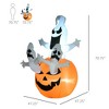 Halloween Inflatables Outdoor Decorations Jack-O-Lantern Pumpkin and Ghosts - 3 of 4