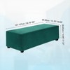 Unique Bargains Stretchy Soft Comfortable Rectangular Foot Stool Cover - 2 of 4