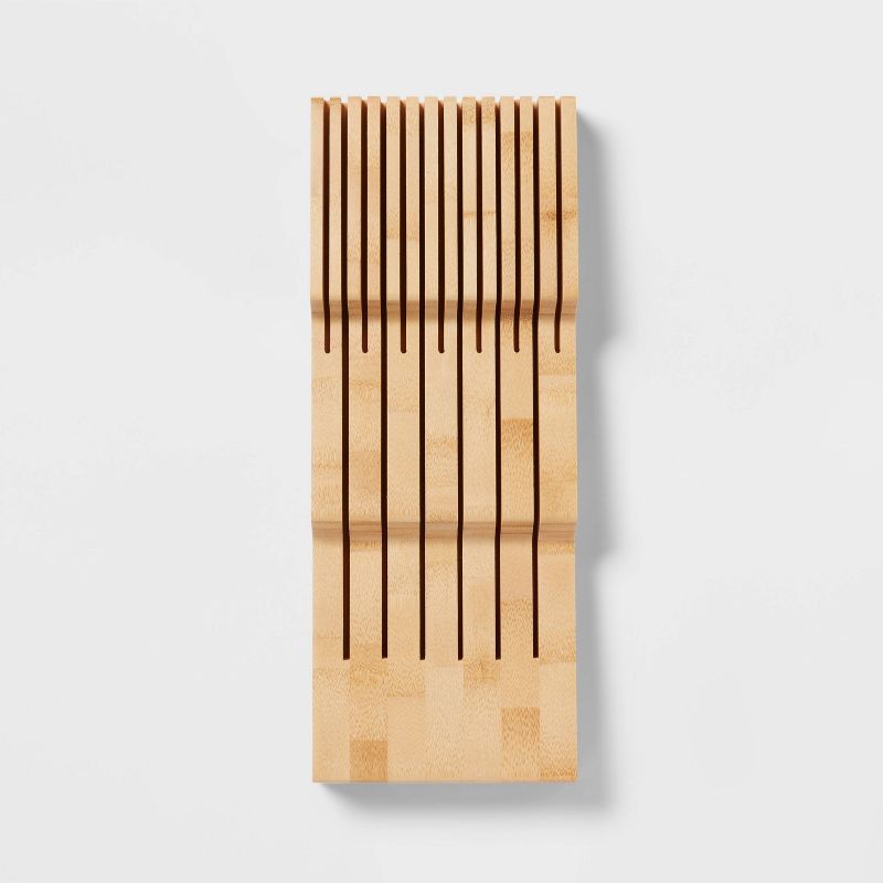 Bamboo In Drawer Knife Organizer Yellow - Brightroom&#8482;, 4 of 5
