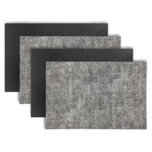 Dainty Home Amalfi Faux Leather Reversible 2 Pattern Rectangular Placemat Set Of 4 - image 1 of 3