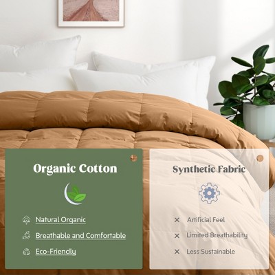 Fawn Twin Organic Cotton Down Duvet Insert
