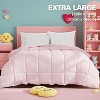 Angel Sar Queen Pink Duvet Insert, All-Season Plush Microfiber Comforter, Hypoallergenic Lightweight Duvet for Queen & King Beds, Machine Washable - 3 of 4