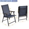 Yaheetech Set of 4 Outdoor Texteline Folding Dining Chairs - 3 of 4