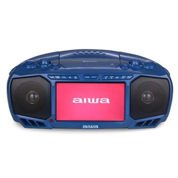 Aiwa Portable Streaming Media Boombox Speaker with a 7" LCD screen DVD/CD/MP3