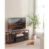 TV Stand for up to 50-inch TVs.Toolless assembly. Measuring 43 x 14 x 18 inches, it's a media center table with shelves. - 2 of 4