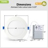 Itopfox 6 Inch LED Recessed Lighting with Junction Box, 5CCT, Ultra-Thin Canless Wafer Ceiling Light, 11W 1100lm, Dimmable, High Brightness - 4 of 4