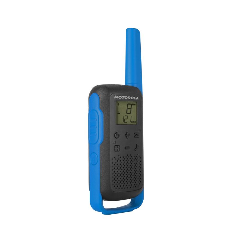 Motorola Solutions Talkabout T270 Two-Way Radio, 25 mile range, Black W/Blue, 4 of 8