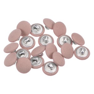 Unique Bargains Metal Shank Round Cloth Covered DIY Sewing Buttons 20 Pcs - 1 of 4