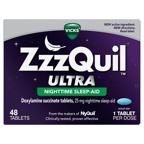 Zzzquil Ultra Nighttime Sleep-aid Tablets - 48ct : Target