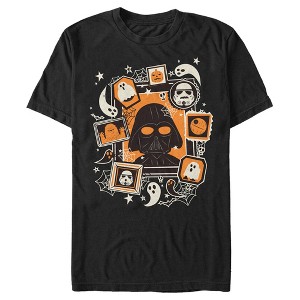 Men's Star Wars Halloween Darth Vader Picture Framed T-Shirt - 1 of 4