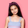 Unique Bargains Girl's Solid Soft Wide Side Knotted Headbands 7.48"x1.97" Red Purple 4 Pcs - 2 of 4