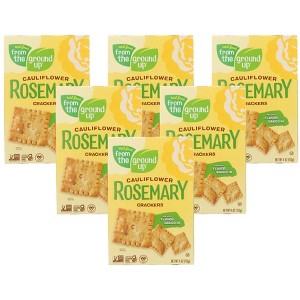 Real Food From The Ground Up Cauliflower Rosemary Crackers - Case of 6/4 oz - 1 of 4