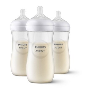 Philips Avent Natural Baby Bottle with Natural Response Nipple - Clear - 11oz - 1 of 4