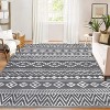 Boho Area Rug – Soft, Non-Slip, Washable, Geometric Indoor Carpet for Living Room, Bedroom, Kitchen, Home Office - 4 of 4