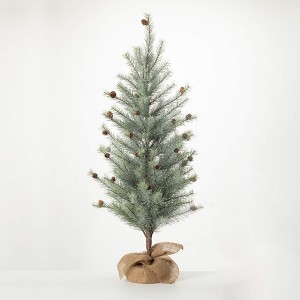 48"H Sullivans Snowy Mini Pinecone Tree, Green - 1 of 3