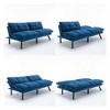 CAVINAS Modern Folding Sofa, Upholstered Convertible Sofa, Versatile 2-in-1 Sofa Bed, Loveseat Sofa with Adjustable Armrests and Backrest - 4 of 4