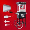 Hachikiko Vintage Style 8oz Popcorn Machine with Cart,Stainless-Steel Kettle, Heated Warming Deck & Old Maids Drawer - 4 of 4